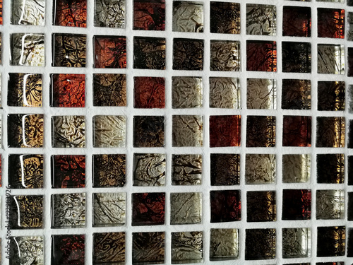 Color mosaic, texture, tiles on a kahun.