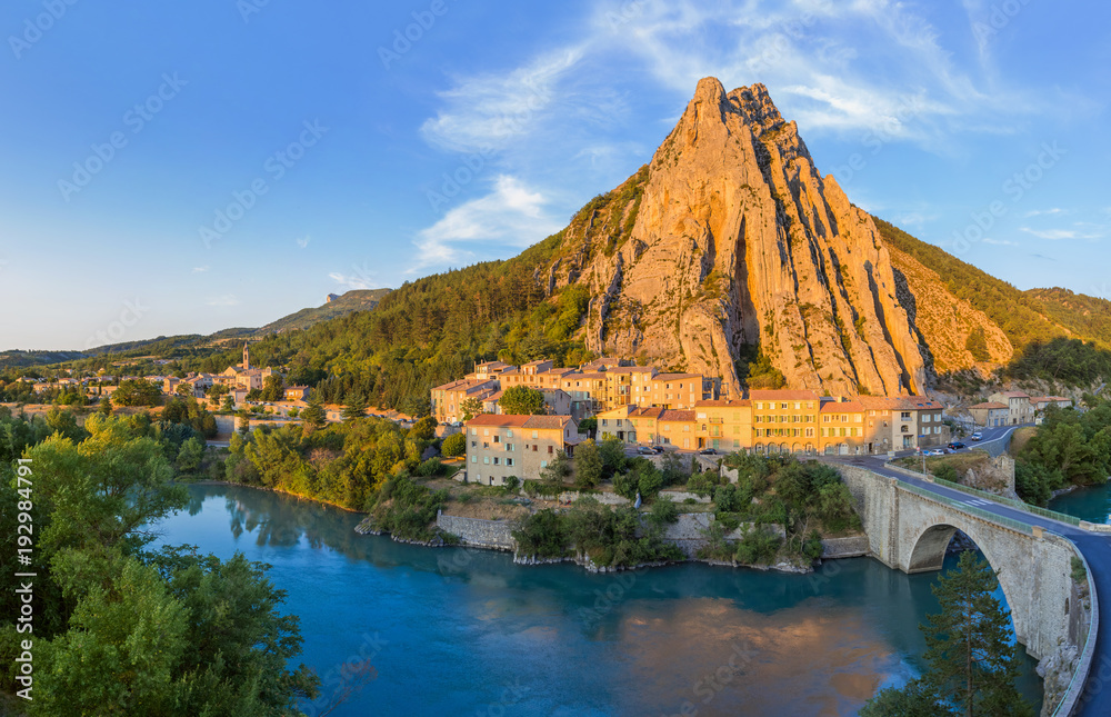 Town Sisteron in Provence France