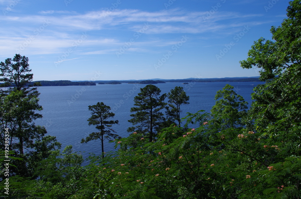 Lake Ouachita, Arkansas, seen from Brady Mountain Lake Ouachita, Arkansas, seen from Brady Mountain