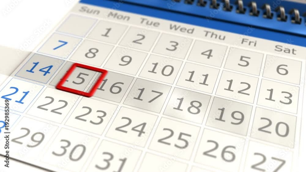 3d animation of calendar page closeup sliding date 3d animation of calendar page closeup sliding date