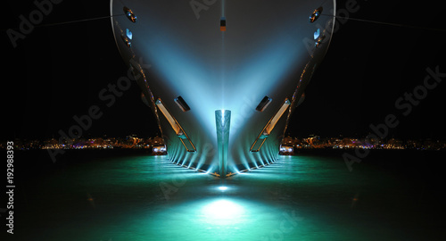 Superyacht in Ibiza photo