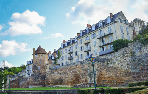Принти на полотні The old Gallo-Roman wall in a le mans