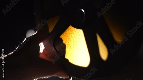 The hand takes the film. Full HD