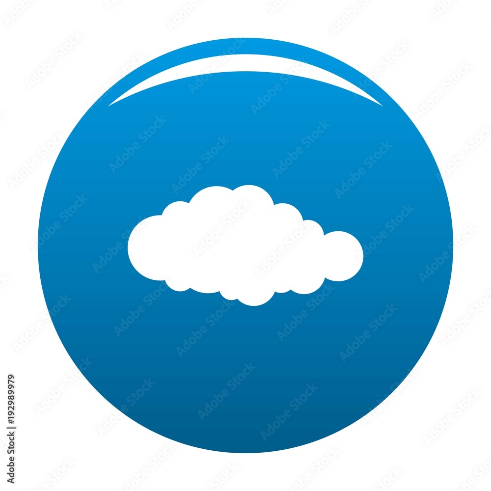 Sky icon vector blue circle isolated on white background Sky icon vector blue circle isolated on white background