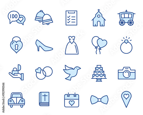 Wedding Vector Icon Set
