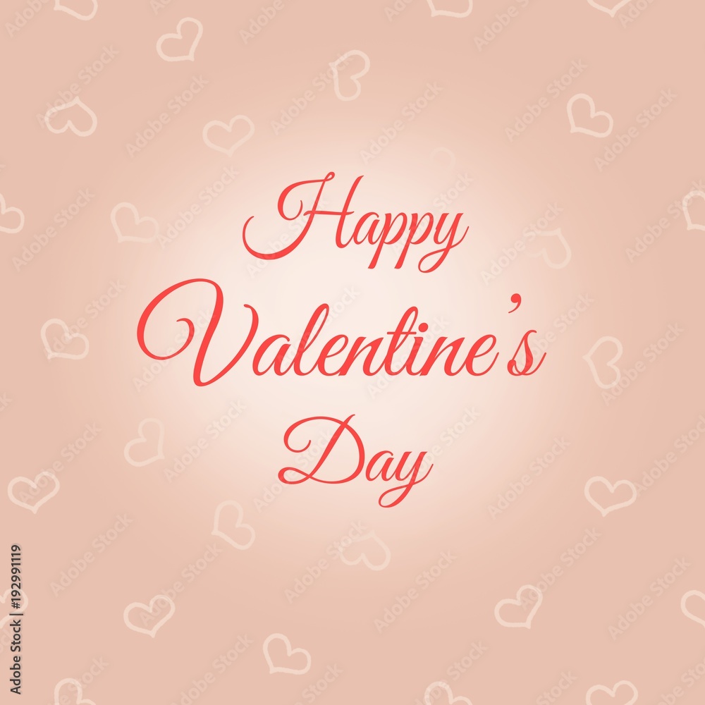 Card happy valentine's day greeting