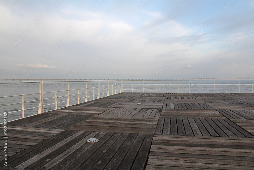 empty wooden pier