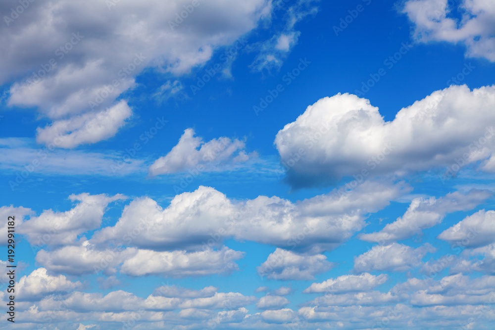 Blue sky with white clouds natural background Blue sky with white clouds natural background