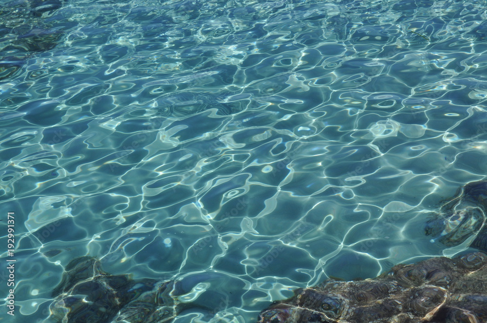 Fototapeta premium Turquoise Water Texture in Ibiza Spain