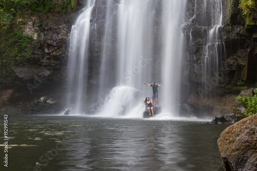 Gorgeous waterfall in Costa Rica