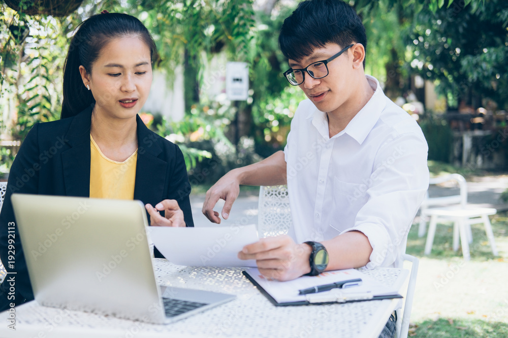 Business team working online togetherness while consulting. Business team working online togetherness while consulting.
