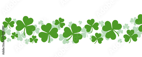 Festive Shamrock Background