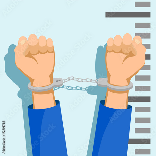 Man in handcuffs.