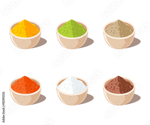 Indian Spices Powder in Bowl