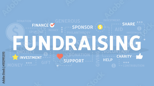 Fundraising concept illustration.