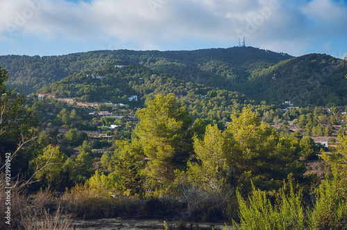Landscape view in Ibiza Spain