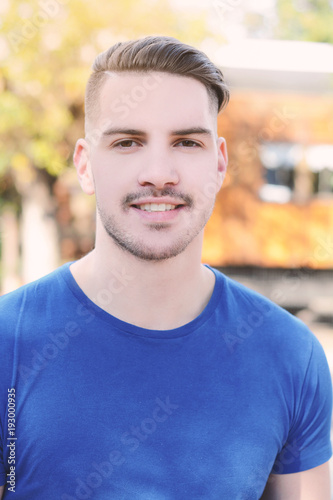 Portrait of latin man looking at camera