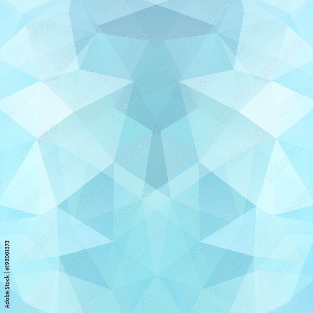 Abstract geometric style pastel blue background. Vector illustration