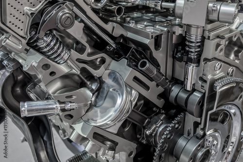 Slika na platnu Engine block cutaway
