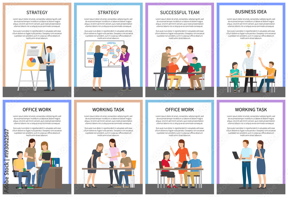Straregy Business Idea Office Team Work Cards Straregy Business Idea Office Team Work Cards