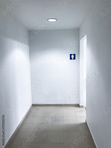 Fototapeta Naklejka Na Ścianę i Meble -  Label of toilet for men