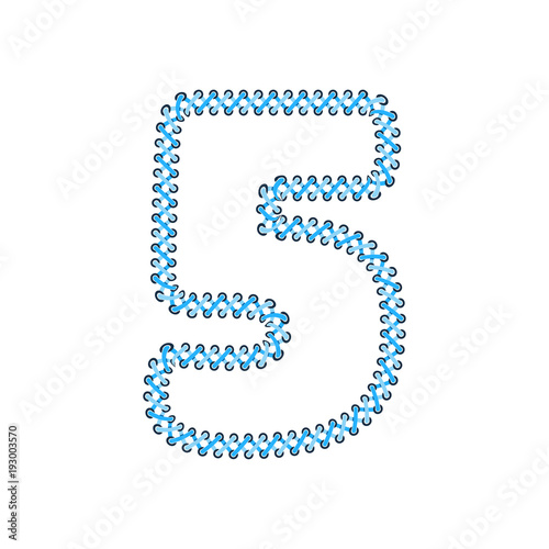 5 Shoelace Letter Logo Icon Design