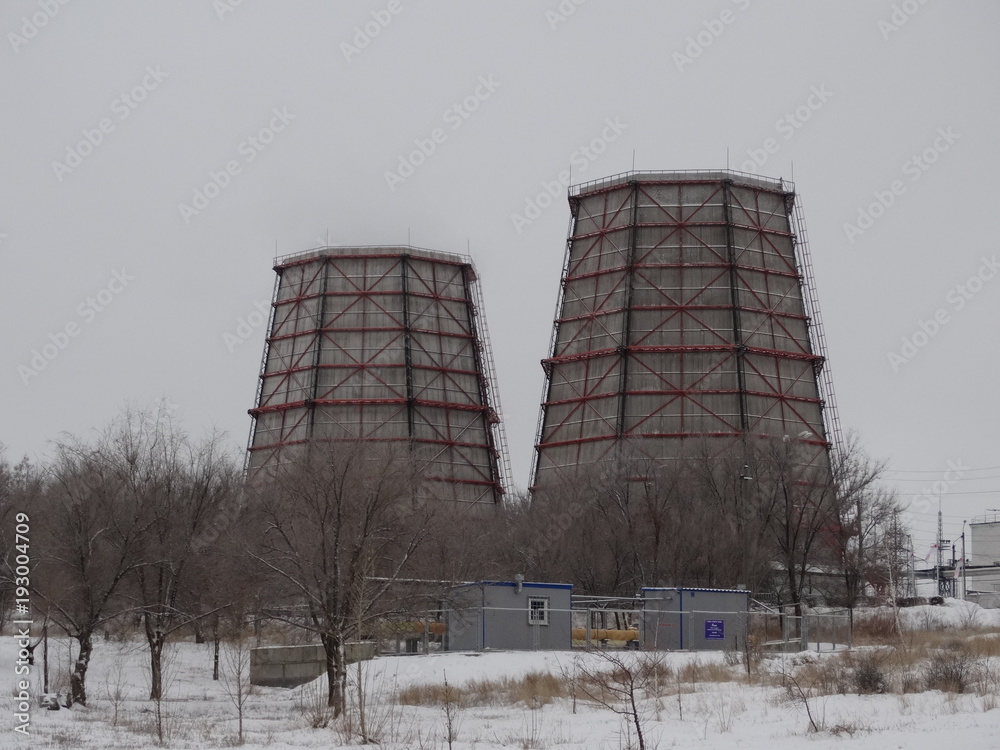 Cooling towers of power plant