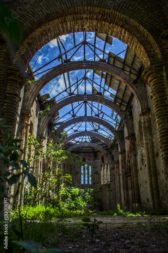 Abandoned old church in Piriapolis  Uruguay.