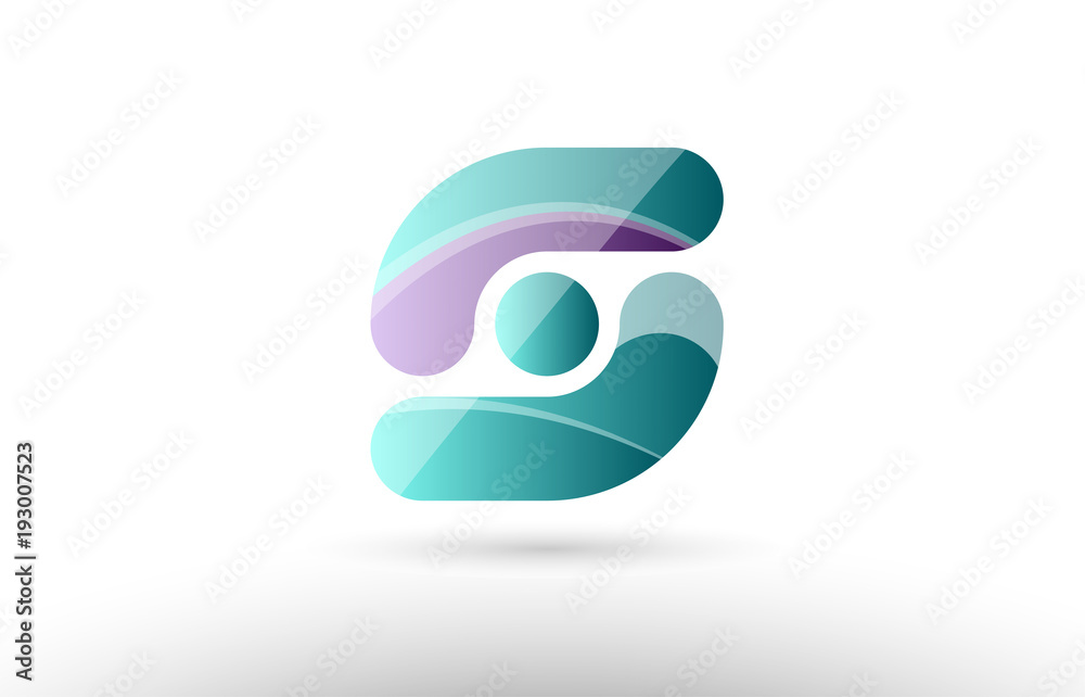 3d letter s green purple alphabet logo icon company design 3d letter s green purple alphabet logo icon company design