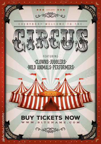 Vintage Circus Background