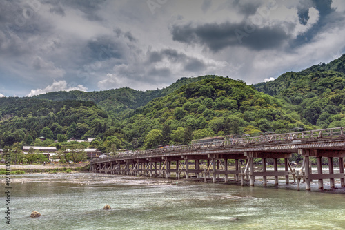 Togetsu-Kyo Brücke über den Oigawa photo