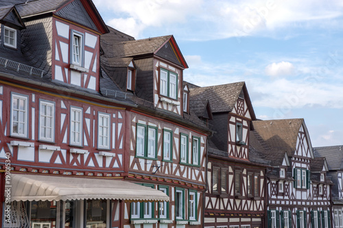 Fachwerkhäuser am Marktplatz von Braunfels, Hessen