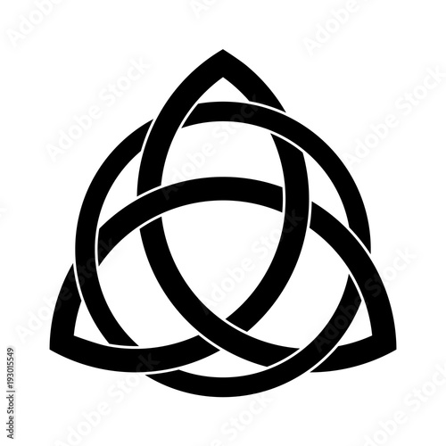 Black Triquetra ornament