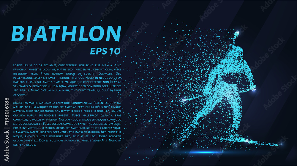 Φωτογραφία Biathlon consists of particles