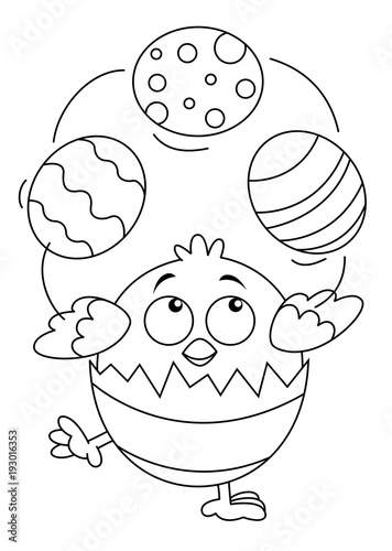 Funny ester egg vector