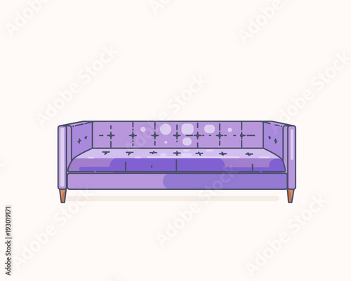 Sofa vector illustration isolated illustration