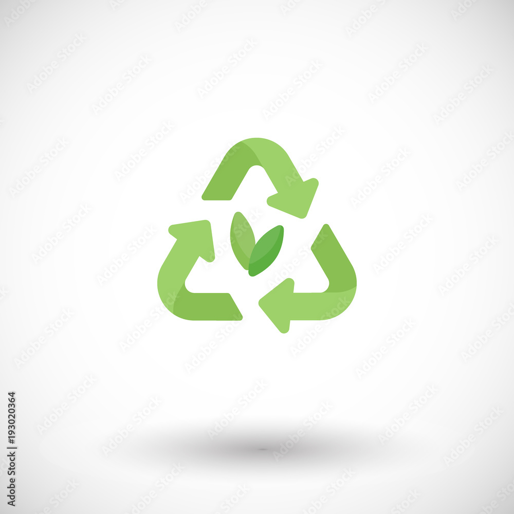 Sustainable packaging vector flat icon Sustainable packaging vector flat icon