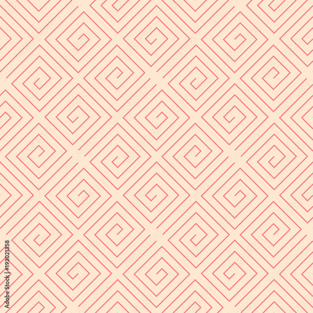 Red and beige geometric print. Seamless pattern Red and beige geometric print. Seamless pattern