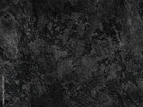 Fototapeta Natural black volcanic seamless stone texture venetian plaster background