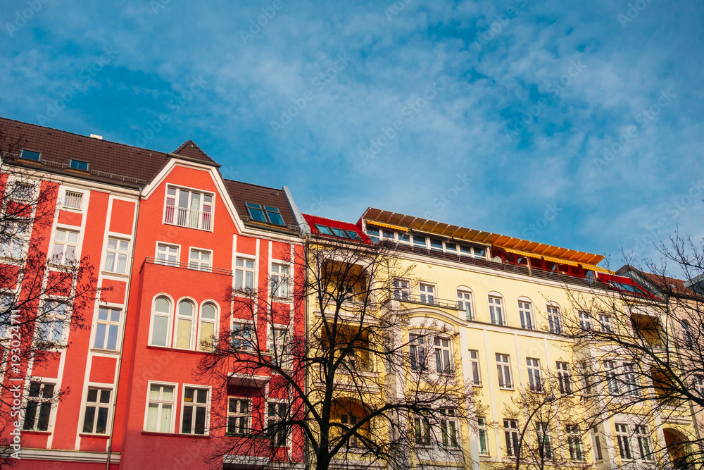 red and yellow houses at berlin