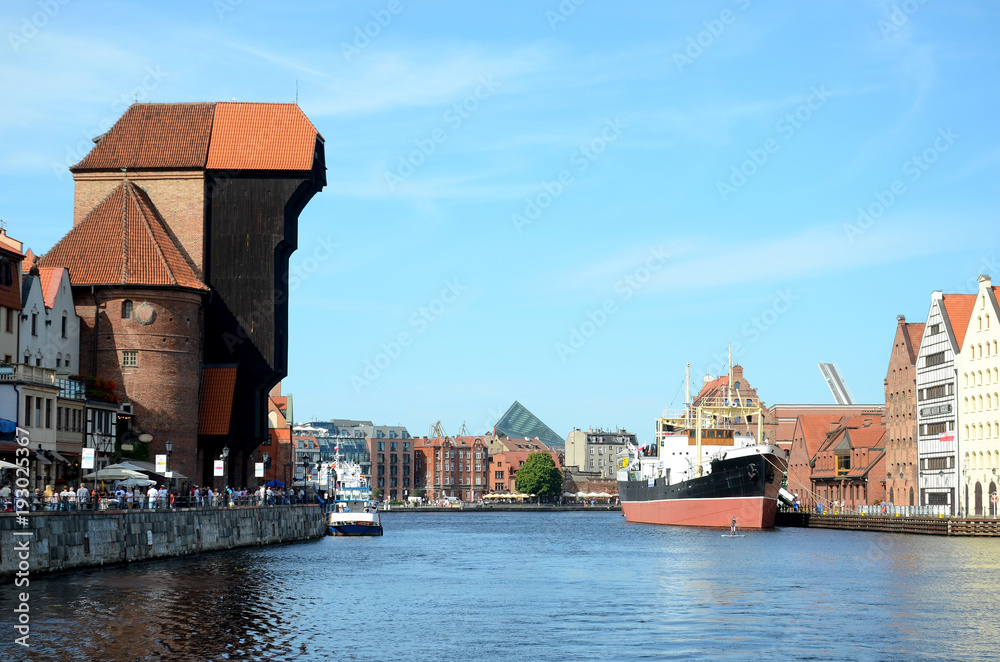 The crane gate in Gdansk (Poland)