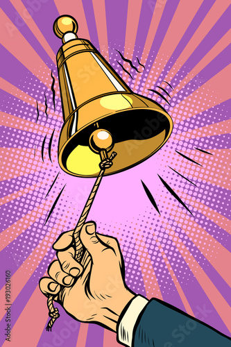hand ringing the bell