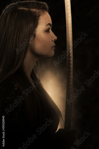 Woman Samurai Swordsman photo