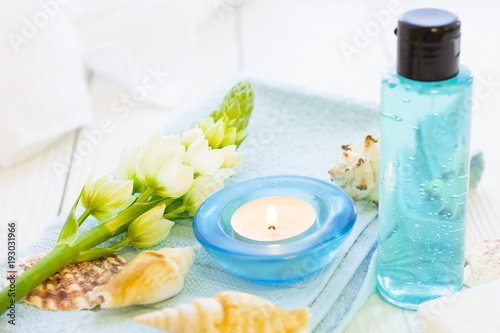 Spa concept with a candle