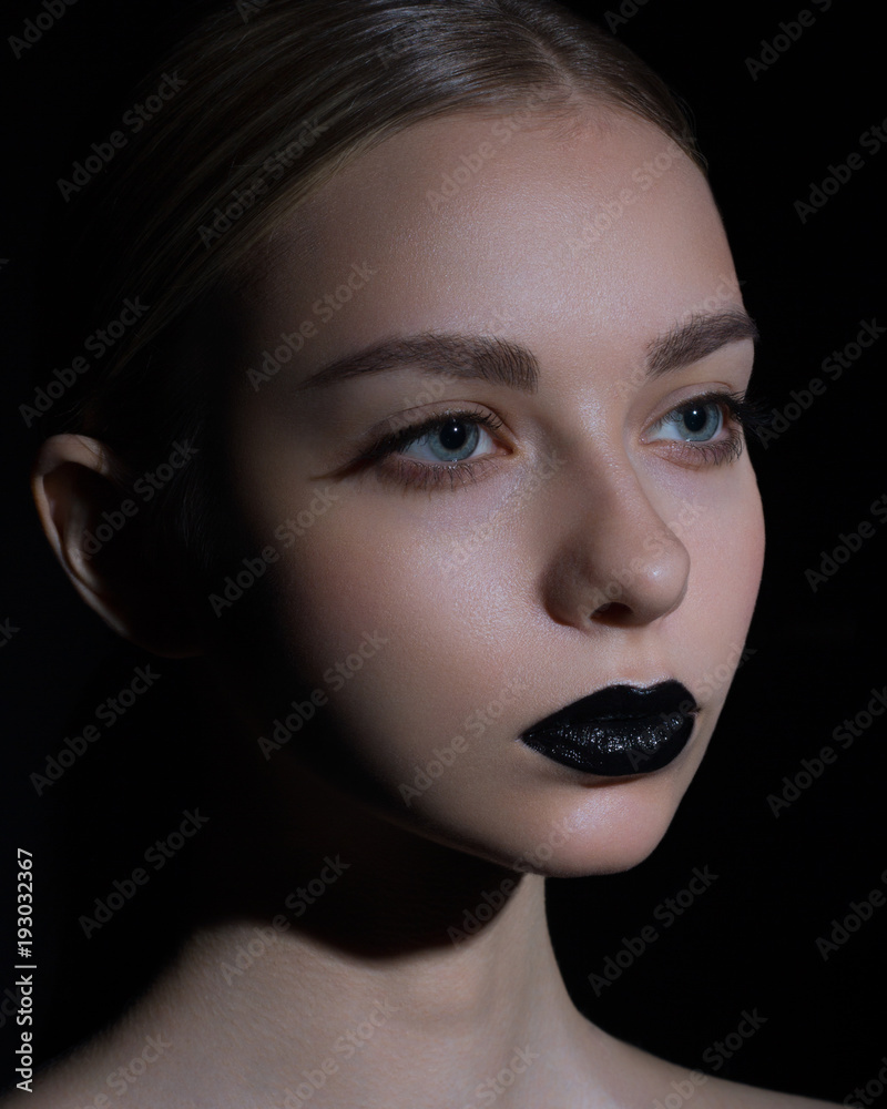 Close-up of Woman S Blue Eye with Black Long Eyelashes. Black Mascara  Cosmetic Concept. a Close-up of a Blue Eye Stock Illustration -  Illustration of lashes, woman: 278241873