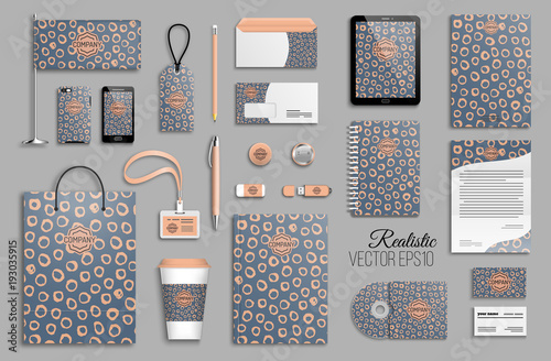 Corporate identity template set.