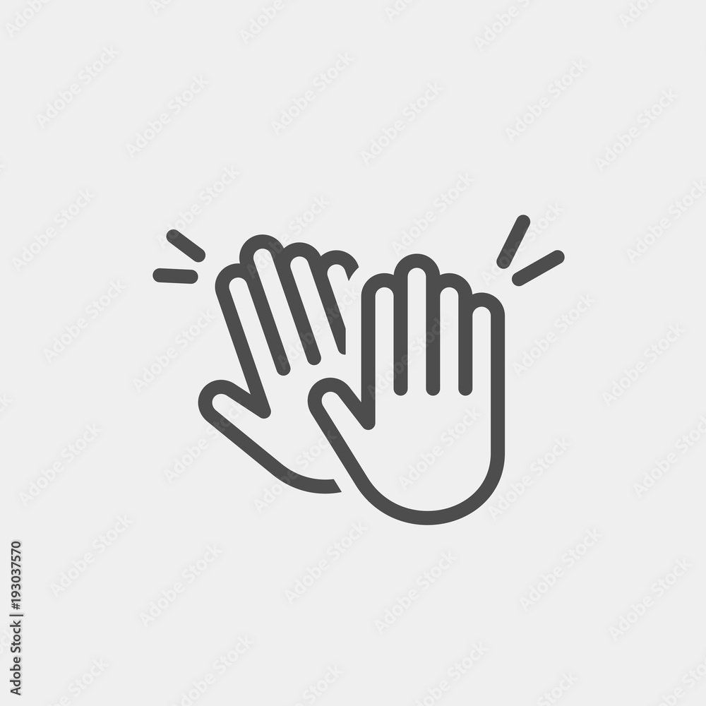 Applause flat vector icon Applause flat vector icon