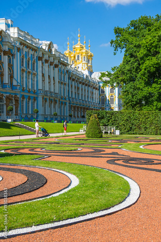 The Catherine Palace in Saint- Petersburg, Russia