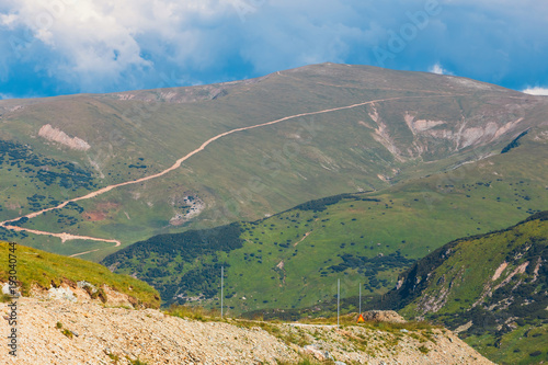 Landscape of Parang Mountains in Carpatians, Romania photo