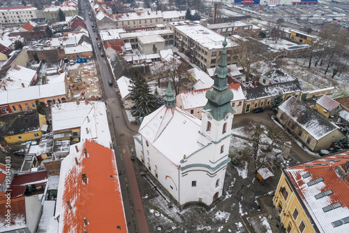 Bird eye view of Szigetvar photo